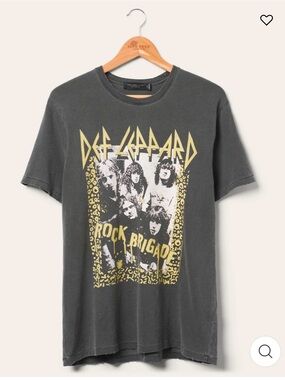 Junk Food Clothing/Def Leppard/Rock Brigade Graphic Tee/Black/NIB! SEALED! XXL!!